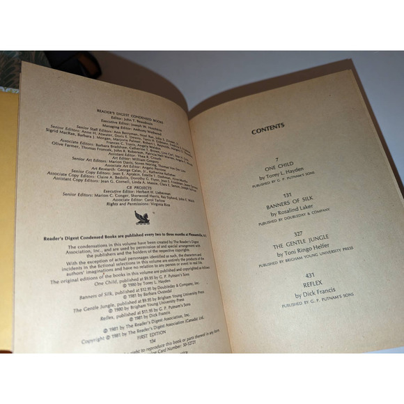 4 Vintage 1980's Readers Digest Condensed Books Near Mint Hardcover - Picture 12 of 16